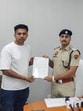 DCP (traffic) Rajesh Kumar Mohan gives certificates to selected city residents for rigorously following traffic rules at Traffic Tower near Galleria Market in Gurugram on Saturday. (HT Photo) DCP (traffic) Rajesh Kumar Mohan gives certificates to selected city residents for rigorously following traffic rules at Traffic Tower near Galleria Market in Gurugram on Saturday. (HT Photo)
