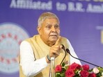 Vice president Jagdeep Dhankhar during an event in Muzaffarpur, Bihar.