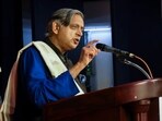 Congress MP Shashi Tharoor addresses an event on 'Peace, Harmony and National Development', in Kochi, Kerala, Saturday, July 19, 2025. Congress MP Shashi Tharoor addresses an event on 'Peace, Harmony and National Development', in Kochi, Kerala, Saturday, July 19, 2025.