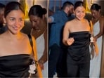 Alia Bhatt dazzles in all-black ensemble and statement accessories at Mumbai restaurant. Alia Bhatt dazzles in all-black ensemble and statement accessories at Mumbai restaurant.