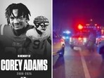 Corey Adams was declared dead at the spot despite authorities best efforts to save his life Corey Adams was declared dead at the spot despite authorities best efforts to save his life
