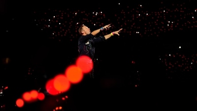 Chris Martin performed at Madison's Camp Randall Stadium on Saturday (AP) Chris Martin performed at Madison's Camp Randall Stadium on Saturday (AP)