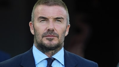 David Beckham's haircut mishap was posted by his wife and former Spice Girls member Victoria Beckham on Instagram. (AP) David Beckham's haircut mishap was posted by his wife and former Spice Girls member Victoria Beckham on Instagram. (AP)