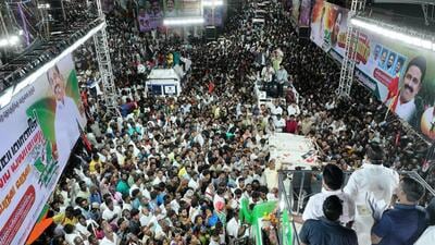 Leader of Opposition Edappadi Palaniswami at a campaign rally for the 2026 assembly polls. (HT photo) Leader of Opposition Edappadi Palaniswami at a campaign rally for the 2026 assembly polls. (HT photo)