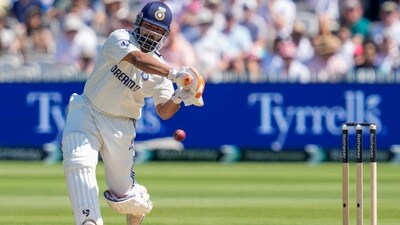 India's batter Rishabh Pant plays a shot during the third day of the third Test. (PTI) India's batter Rishabh Pant plays a shot during the third day of the third Test. (PTI)