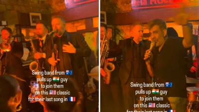 The viral video shows members of an Aussie band singing Louis Armstrong's American classic "What a Wonderful World." (Instagram/carlton.braganza) The viral video shows members of an Aussie band singing Louis Armstrong's American classic "What a Wonderful World." (Instagram/carlton.braganza)