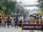 The three men were returning to Bhangel in Noida after collecting holy water from Haridwar as part of the annual Kanwar Yatra.