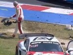 Ajith Kumar earned respect by helping clear the debris after crashing his car during the race. 