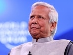 File photo of Muhammad Yunus, interim chief of Bangladesh.