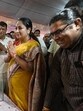 Delhi chief minister Rekha Gupta during her visit to a Kanwar Camp in Punjabi Bagh on Sunday. (Sanchit Khanna/HT Photo)