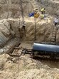 GMDA laying a pipeline near CPR to link it to the water boosting station in Sector 72. (Parveen Kumar/HT Photo) GMDA laying a pipeline near CPR to link it to the water boosting station in Sector 72. (Parveen Kumar/HT Photo)