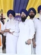 Shiromani Akali Dal president Sukhbir Singh Badal during a rally at Chabal village in Tarn Taran on Sunday. (HT photo)