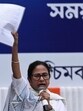 Trinamool Congress chairperson and chief minister Mamata Banerjee addresses party supporters during the TMC Martyr's Day rally at Esplanade on July 21 (HT Photo/Samir Jana)