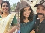 Athulya Sekhar, a woman from Kerala, with her husband Satheesh. Athulya Sekhar, a woman from Kerala, with her husband Satheesh.