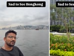 Vlogger Samal can be seen walking through a clean riverside in Hong Kong, as he points out what exactly makes foreign countries feel more “developed.” Vlogger Samal can be seen walking through a clean riverside in Hong Kong, as he points out what exactly makes foreign countries feel more “developed.”