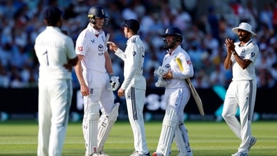 England's Zak Crawley clashes with India's Shubman Gill. (Action Images via Reuters)