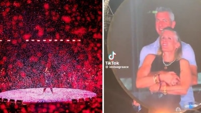 Astronomer CEO Andy Byron and HR head Kristin Cabot at a Coldplay concert. (Screengrab (X)) Astronomer CEO Andy Byron and HR head Kristin Cabot at a Coldplay concert. (Screengrab (X))