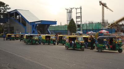 Currently, thousands of auto-rickshaws operate around busy metro stations such as Botanical Garden, Golf Course, City Centre, and Sector 52, often contributing to traffic snarls in the absence of dedicated stands. (HT Archive) Currently, thousands of auto-rickshaws operate around busy metro stations such as Botanical Garden, Golf Course, City Centre, and Sector 52, often contributing to traffic snarls in the absence of dedicated stands. (HT Archive)