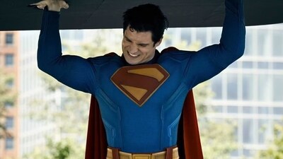 David Corenswet as Superman in James Gunn's film