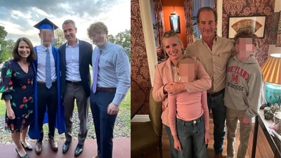 Photos of Andy Byron and Kristin Cabot with their respective families also surfaced online after the kiss cam incident. (X) Photos of Andy Byron and Kristin Cabot with their respective families also surfaced online after the kiss cam incident. (X)
