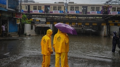 Workers from the Brihanmumbai Municipal Corporation inspect a waterlogged subway during a rain in Mumbai, India, Monday, July 21, 2025. (AP) Workers from the Brihanmumbai Municipal Corporation inspect a waterlogged subway during a rain in Mumbai, India, Monday, July 21, 2025. (AP)