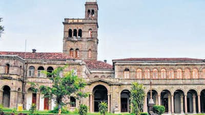 Pune, India - Oct. 4, 2017: SPPU main building in Pune, India, on Wednesday, October 4, 2017. (Photo by Sanket Wankhade/HT PHOTO) Pune, India - Oct. 4, 2017: SPPU main building in Pune, India, on Wednesday, October 4, 2017. (Photo by Sanket Wankhade/HT PHOTO)