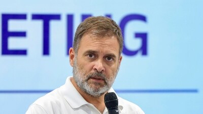 Lok Sabha LoP and Congress MP Rahul Gandhi in Bhubaneswar. (ANI)