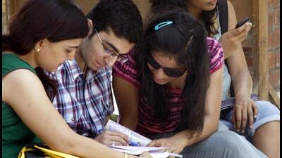 Students in the process of getting admission // representative photo (Photo by HT Archives) Students in the process of getting admission // representative photo (Photo by HT Archives)