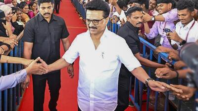 Tamil Nadu chief minister MK Stalin was admitted to Apollo Hospital for evaluation and tests, the hospital said (@CMOTamilnadu/PTI FILE) Tamil Nadu chief minister MK Stalin was admitted to Apollo Hospital for evaluation and tests, the hospital said (@CMOTamilnadu/PTI FILE)