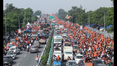 The kanwar yatra is not just about inconvenience to urban commuters. It has become one of rowdy conduct in the name of faith. (ANI Photo) The kanwar yatra is not just about inconvenience to urban commuters. It has become one of rowdy conduct in the name of faith. (ANI Photo)