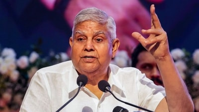 Vice President Jagdeep Dhankhar cited health reasons in his letter of resignation. (PTI)