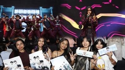 K-pop fans took Delhi by storm at the recent grand finale, All India K-pop Contest 2025, held at an auditorium in south Delhi. (Photos: Shantanu Bhattacharya/HT) K-pop fans took Delhi by storm at the recent grand finale, All India K-pop Contest 2025, held at an auditorium in south Delhi. (Photos: Shantanu Bhattacharya/HT)