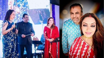 Sidhartha “Sammy” Mukherjee and Sunita, Indian couple in Texas famous for ‘Bollywood-style performance’ accused of multimillion-dollar fraud. (X/@kachatterjee and @AppleSeedTX)
