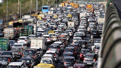 Some social media users say India is facing a traffic crisis (Representational image) Some social media users say India is facing a traffic crisis (Representational image)
