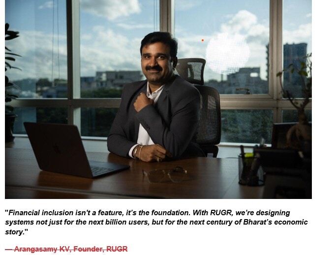 Arangasamy KV, Founder of RUGR Arangasamy KV, Founder of RUGR