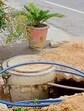 A pit dug in the road by private companies to lay wires defying MC’s permission in BRS Nagar I-Block in Ludhiana on Monday. (Manish/HT) A pit dug in the road by private companies to lay wires defying MC’s permission in BRS Nagar I-Block in Ludhiana on Monday. (Manish/HT)