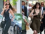 Anne Hathaway as Andrea Sachs, now and then