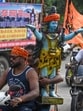 Kanwariyas near Kashmere Gate on Tuesday. (Sanchit Khanna/HT Photo)