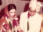 A rare picture from Nita and Mukesh Ambani's 1985 wedding.