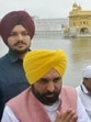 Punjab chief minister visited the Golden Temple in Amritsar on Tuesday. (Sameer Sehgal/HT)