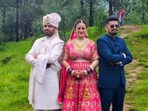 A video from the ceremony also went viral on social media, showing one of the grooms holding his hand out for the bride to welcome her on stage. A video from the ceremony also went viral on social media, showing one of the grooms holding his hand out for the bride to welcome her on stage.