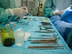 The patient had previously undergone core decompression surgery at a different city hospital in 2022.