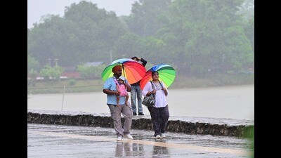 Even as only 1.4 mm rain was recorded in the city on Tuesday, the maximum temperature stayed below 30°C for the second consecutive day. This has made July this year cooler than last year, when no days were recorded with maximum temperature below 30°C the whole month. As per the India meteorological department (IMD) officials, this is due to sporadic rain spells over the month this year. (Ravi Kumar/HT) Even as only 1.4 mm rain was recorded in the city on Tuesday, the maximum temperature stayed below 30°C for the second consecutive day. This has made July this year cooler than last year, when no days were recorded with maximum temperature below 30°C the whole month. As per the India meteorological department (IMD) officials, this is due to sporadic rain spells over the month this year. (Ravi Kumar/HT)