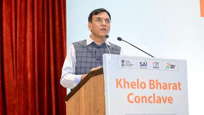 File image of sports minister Mansukh Mandaviya. (MYAS) File image of sports minister Mansukh Mandaviya. (MYAS)
