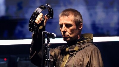 Liam Gallagher of Oasis mocks Cold Play's viral kiss cam moment. (REUTERS)