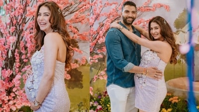 Malvika Raaj shares adorable pictures from her baby shower. Malvika Raaj shares adorable pictures from her baby shower.