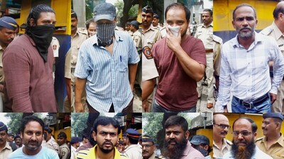 Accused persons in 7/11, 2006 serial train blastsbeing taken to the Sessions Court from the Arthur Road Jail in Mumbai. (PTI File) Accused persons in 7/11, 2006 serial train blastsbeing taken to the Sessions Court from the Arthur Road Jail in Mumbai. (PTI File)