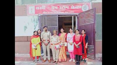 One-Stop centre and its staff in Prayagraj. (HT PHOTO) One-Stop centre and its staff in Prayagraj. (HT PHOTO)