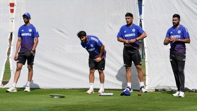 Anshul Kamboj is ‘close to making’ his debut in the Manchester Test against England (PTI) Anshul Kamboj is ‘close to making’ his debut in the Manchester Test against England (PTI)