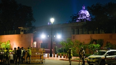 The VP Enclave housing Vice President's residence and office was constructed under the Central Vista redevelopment plan. (PTI) The VP Enclave housing Vice President's residence and office was constructed under the Central Vista redevelopment plan. (PTI)